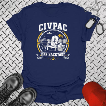 NavyHumor Everyday Tee Navy / S CIVPAC - USS Backyard