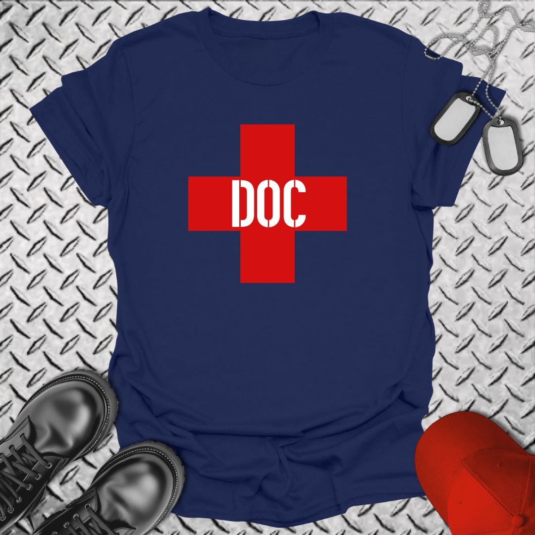 NavyHumor Everyday Tee Navy / S DOC - HM Corpsman