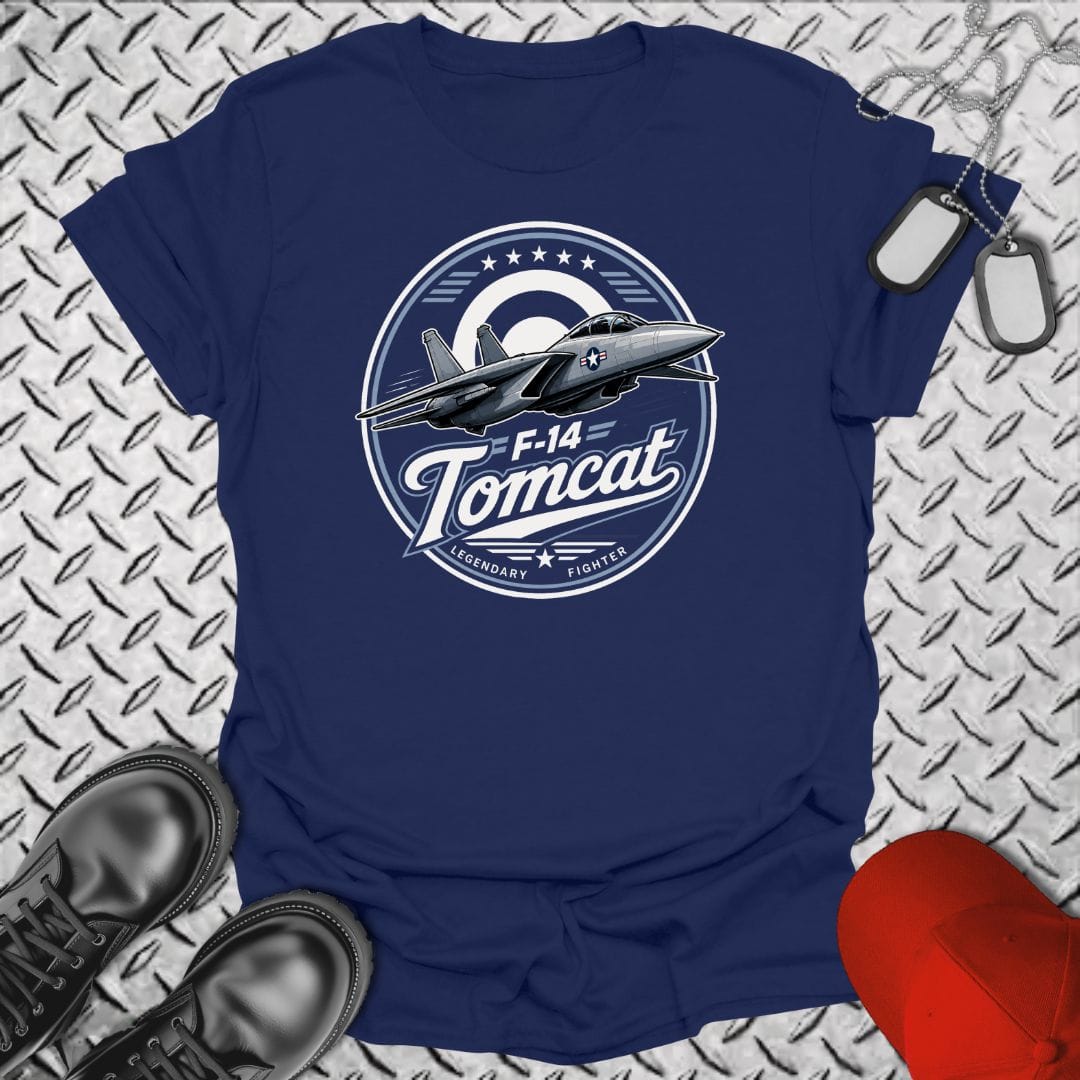 NavyHumor Everyday Tee Navy / S F-14 Tomcat - Legendary Fighter