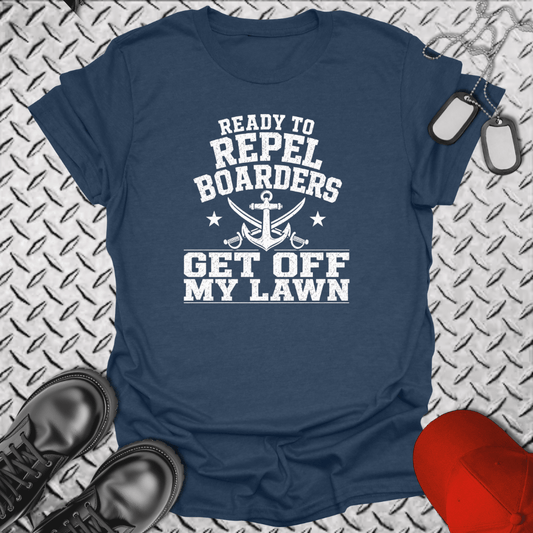 NavyHumor Everyday Tee Navy / S Get Off My Lawn