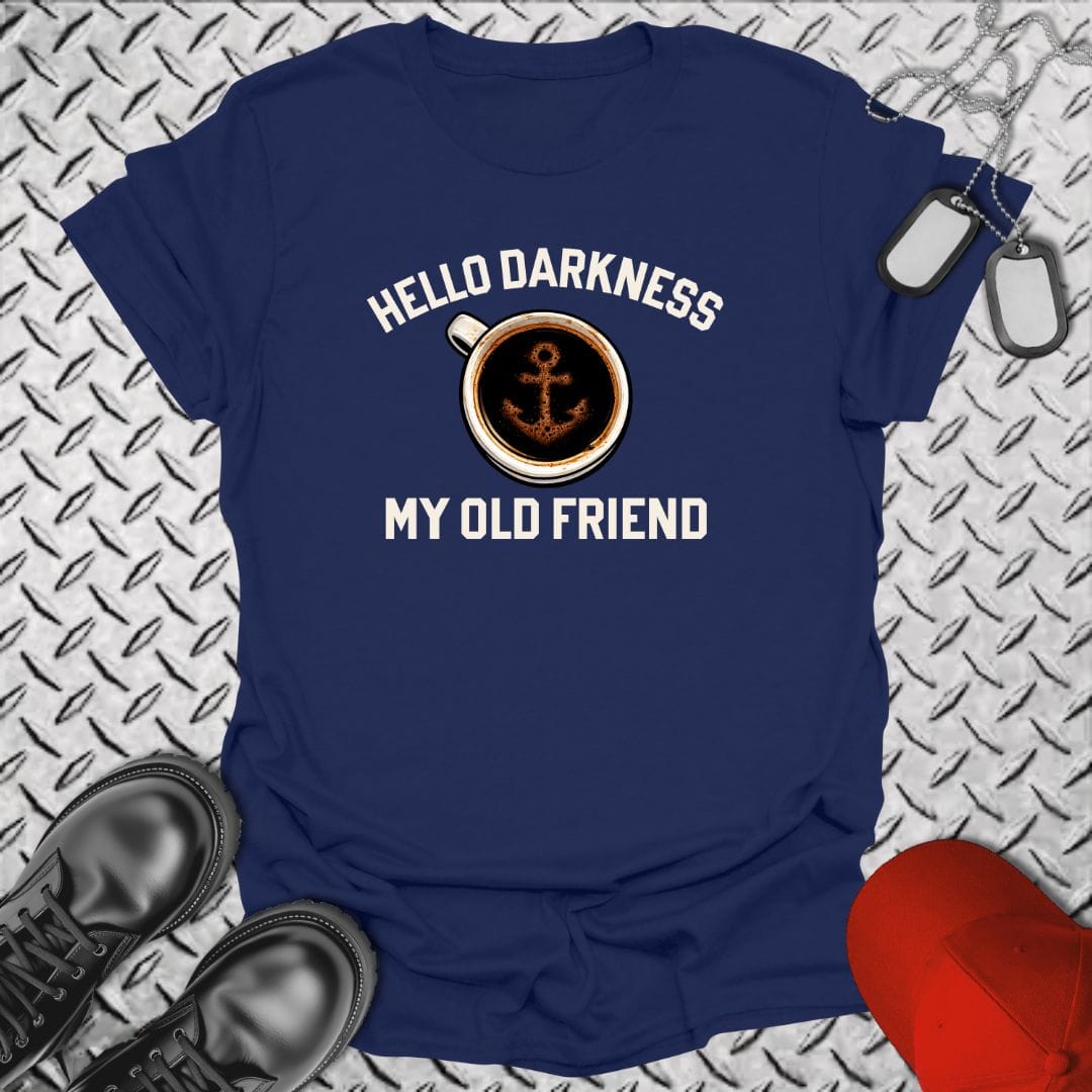 NavyHumor Everyday Tee Navy / S Hello Darkness - Navy Coffee