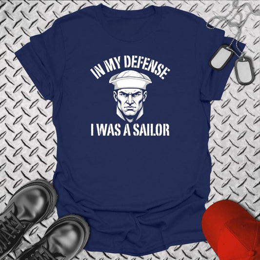 NavyHumor Everyday Tee Navy / S In My Defense - Male