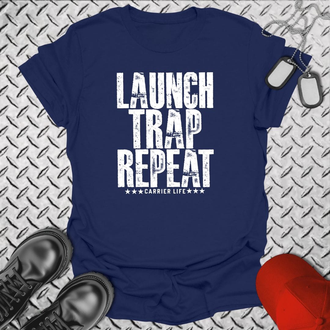 NavyHumor Everyday Tee Navy / S Launch Trap Repeat