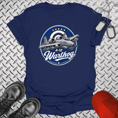 NavyHumor Everyday Tee Navy / S Legendary Aircraft - A-10 Warthog