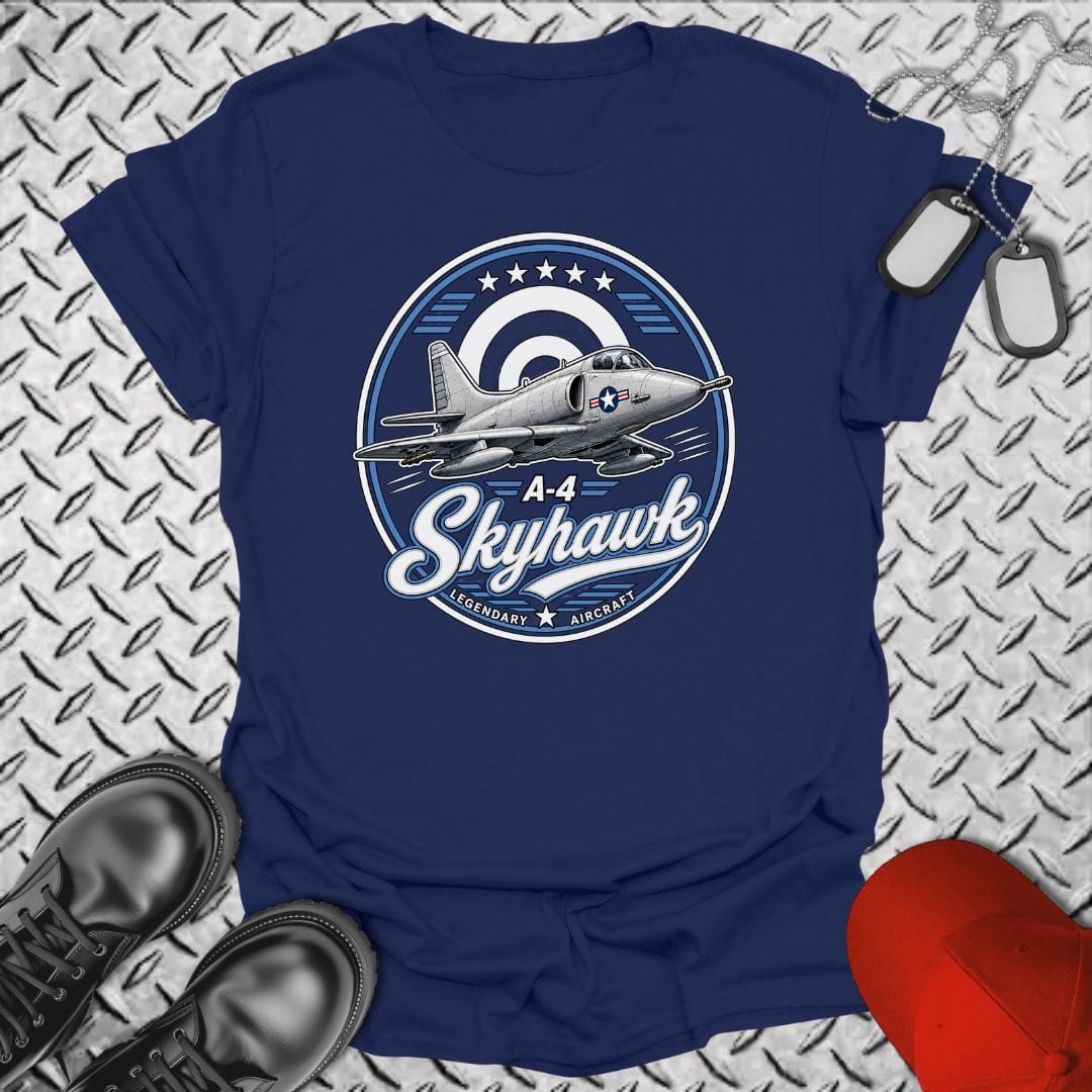 NavyHumor Everyday Tee Navy / S Legendary Aircraft - A-4 Skyhawk