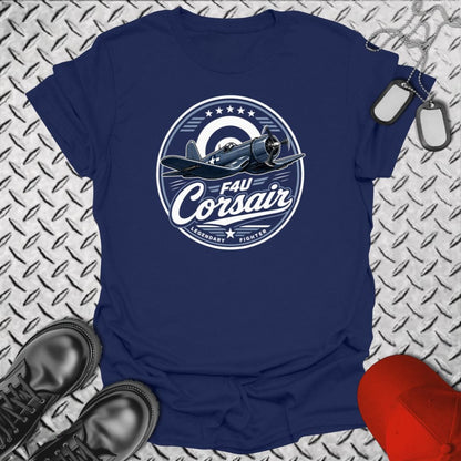 NavyHumor Everyday Tee Navy / S Legendary Fighter - F4U Corsair