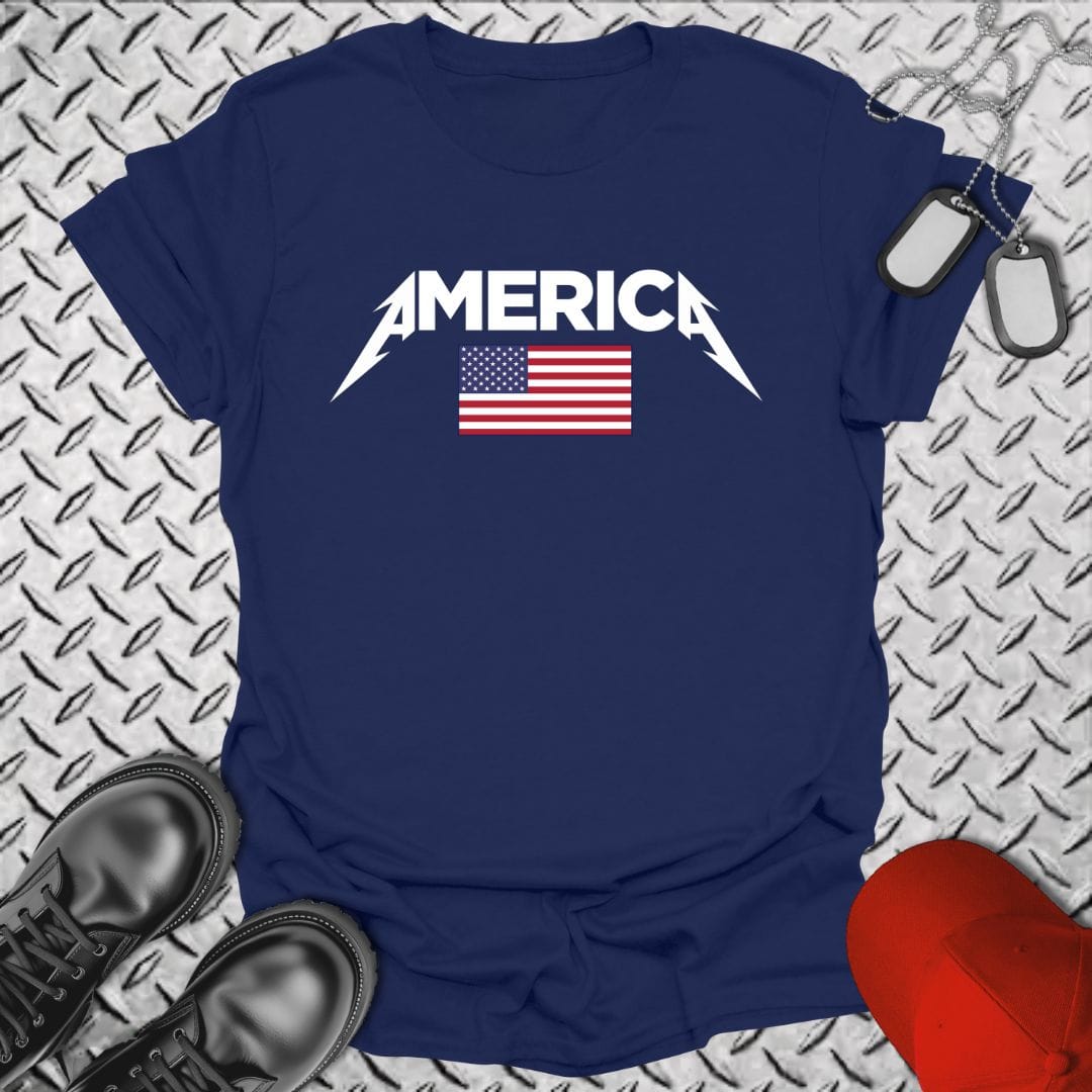 NavyHumor Everyday Tee Navy / S Metal Merica