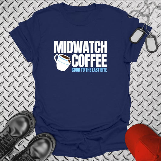 NavyHumor Everyday Tee Navy / S Midwatch Coffee - Good to the Last Bite