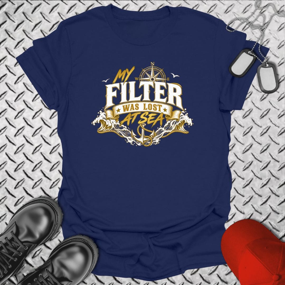 NavyHumor Everyday Tee Navy / S My Filter Was Lost At Sea