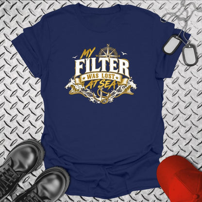 NavyHumor Everyday Tee Navy / S My Filter Was Lost At Sea