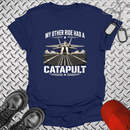 NavyHumor Everyday Tee Navy / S My Other Ride Had A Catapult