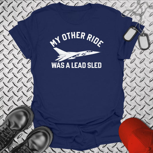 NavyHumor Everyday Tee Navy / S My Other Ride Was A Lead Sled
