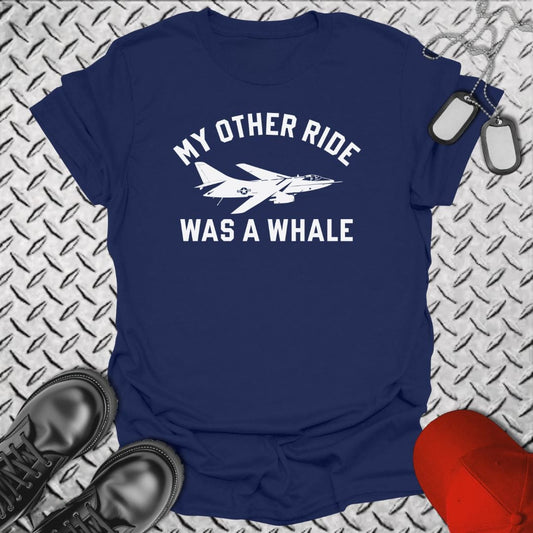NavyHumor Everyday Tee Navy / S My Other Ride Was A Whale