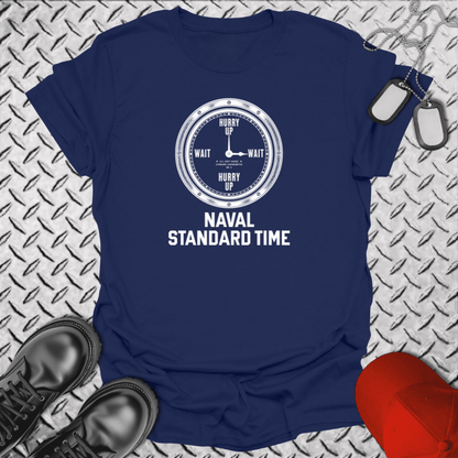 NavyHumor Everyday Tee Navy / S Naval Standard Time