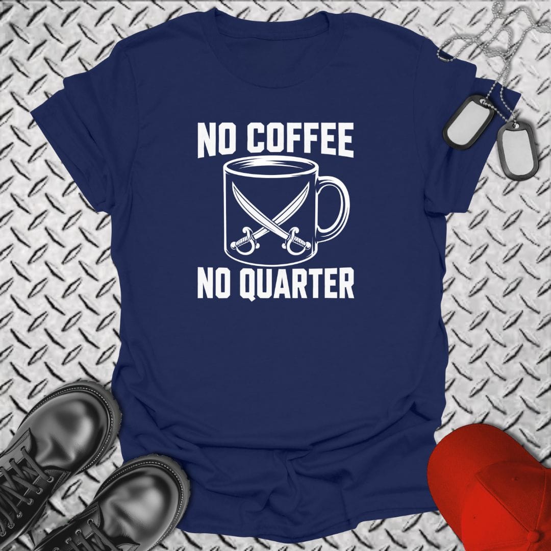 NavyHumor Everyday Tee Navy / S No Coffee, No Quarter