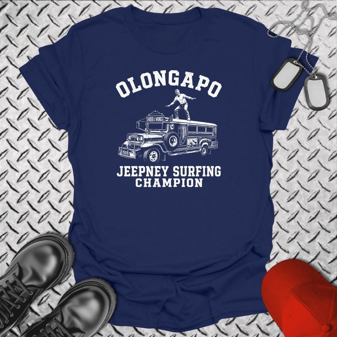 NavyHumor Everyday Tee Navy / S Olongapo Jeepney Surfing Champion
