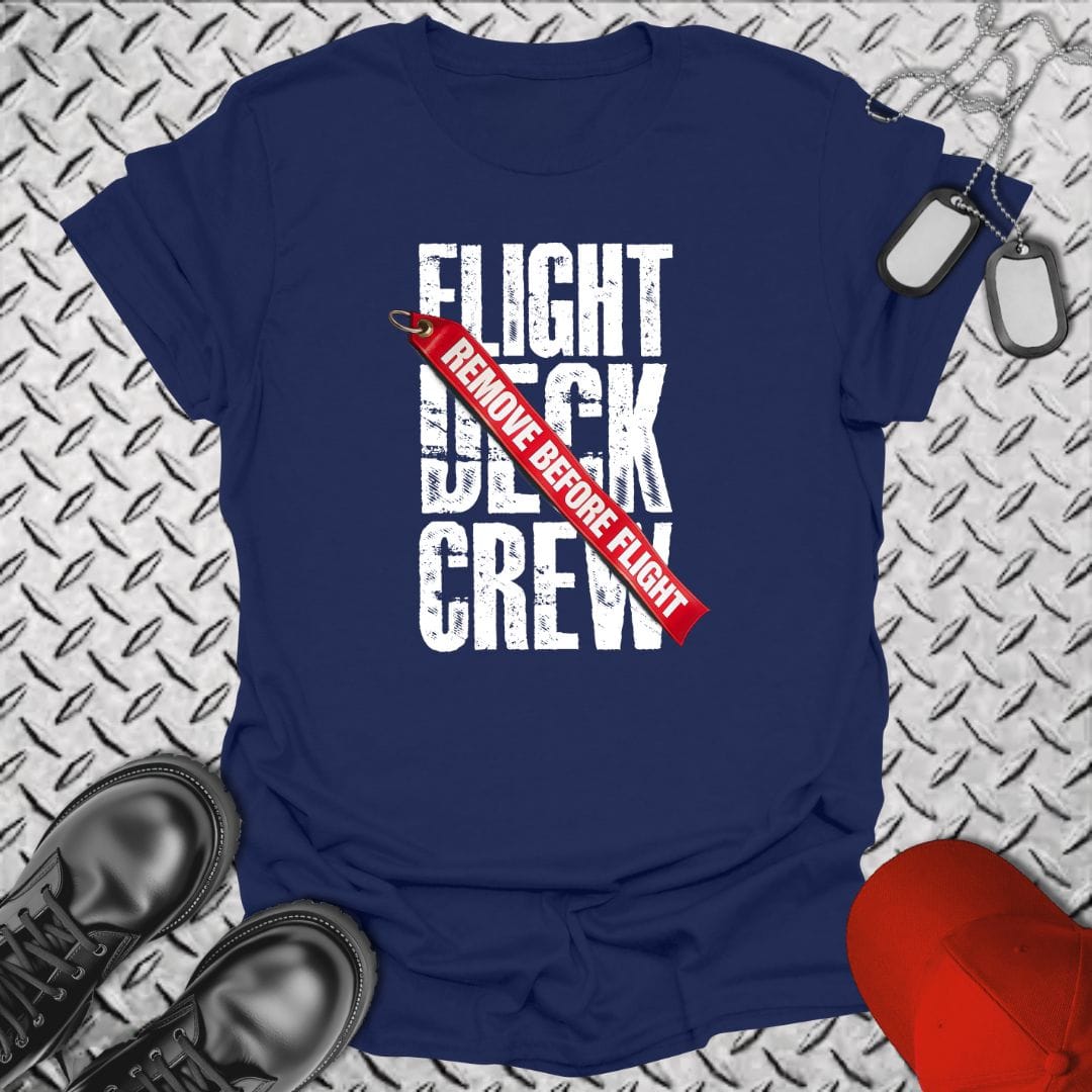 NavyHumor Everyday Tee Navy / S Remove Before Flight