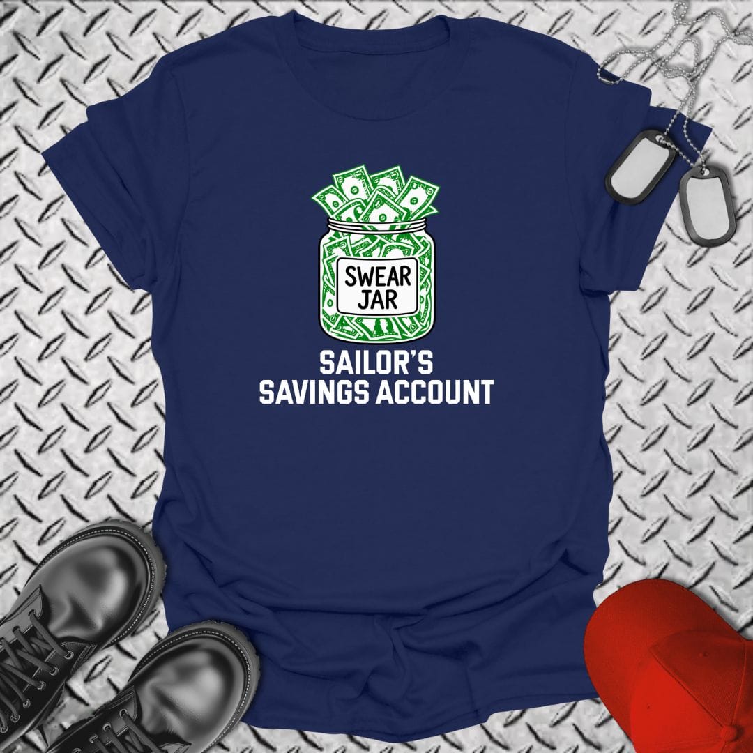NavyHumor Everyday Tee Navy / S Sailor's Savings Account