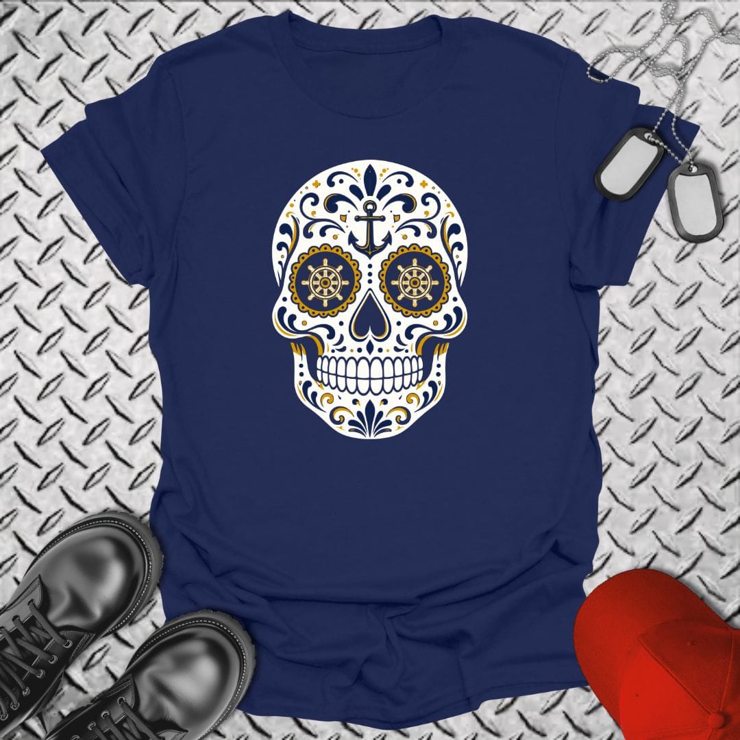 NavyHumor Everyday Tee Navy / S Sailor Sugar Skull