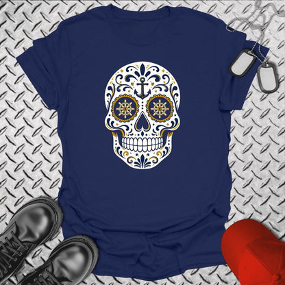 NavyHumor Everyday Tee Navy / S Sailor Sugar Skull