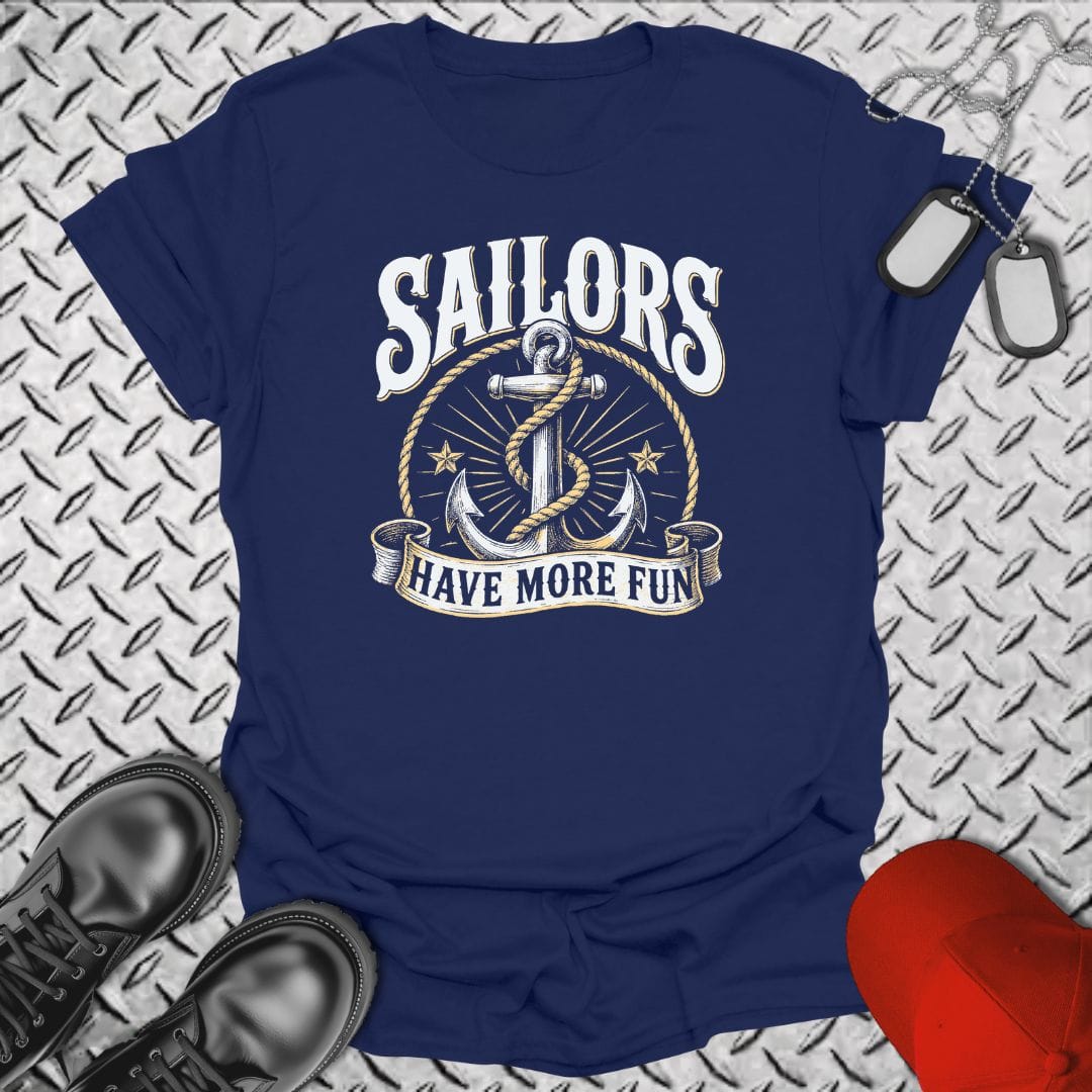 NavyHumor Everyday Tee Navy / S Sailors Have More Fun