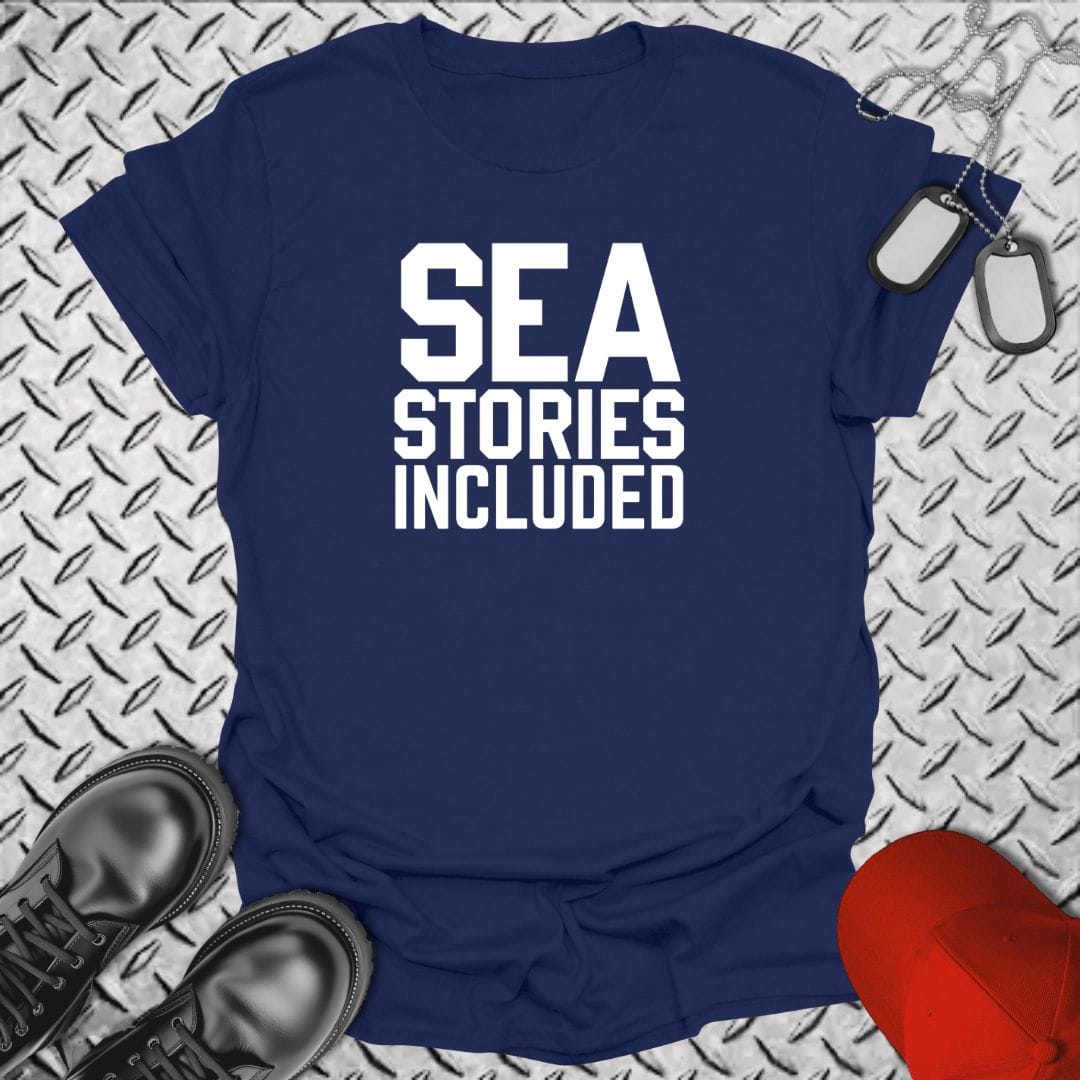 NavyHumor Everyday Tee Navy / S Sea Stories Included