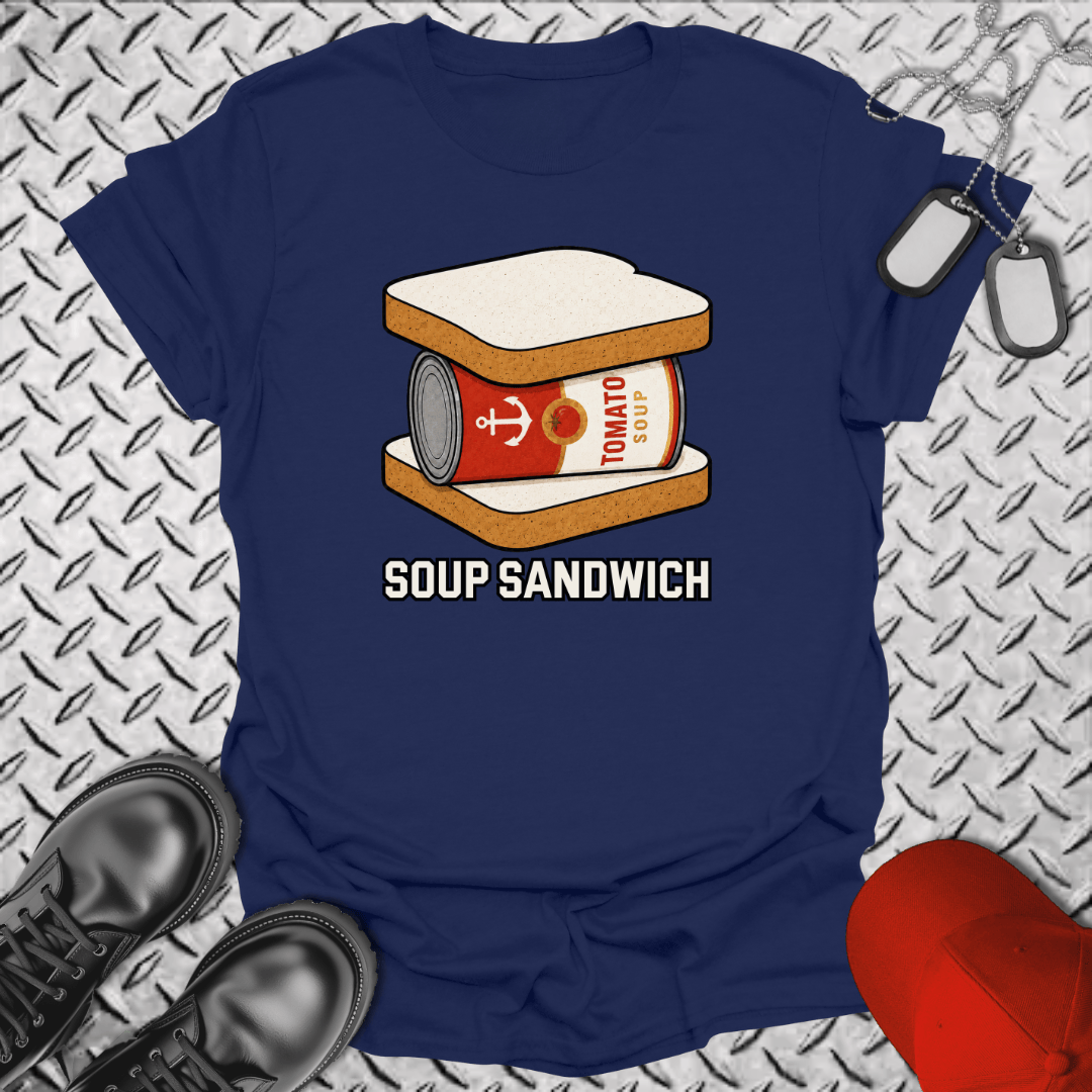 NavyHumor Everyday Tee Navy / S Soup Sandwich