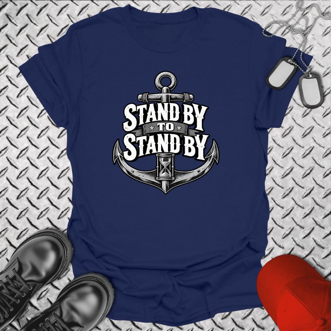 NavyHumor Everyday Tee Navy / S Stand By To Stand By