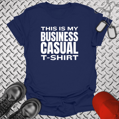 NavyHumor Everyday Tee Navy / S This Is My Business Casual T-Shirt