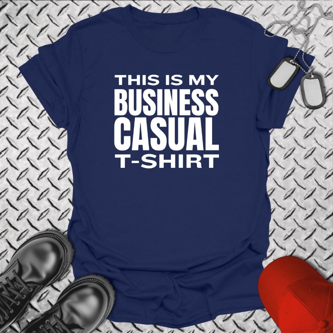NavyHumor Everyday Tee Navy / S This Is My Business Casual T-Shirt