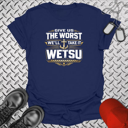 NavyHumor Everyday Tee Navy / S WETSU - We Eat This Sh*t Up