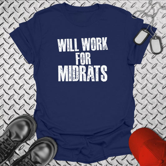 NavyHumor Everyday Tee Navy / S Will Work For Midrats