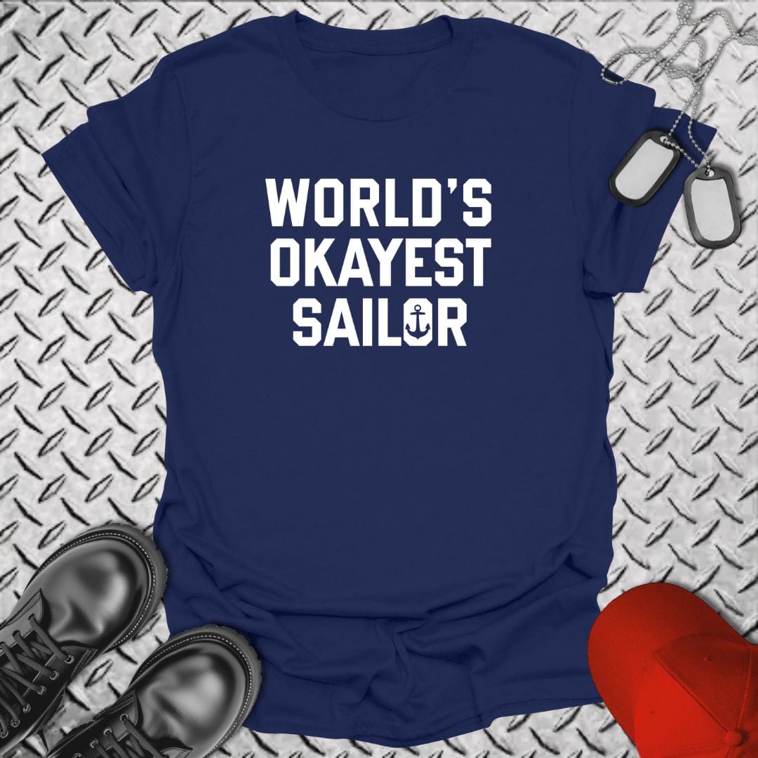 NavyHumor Everyday Tee Navy / S World's Okayest Sailor
