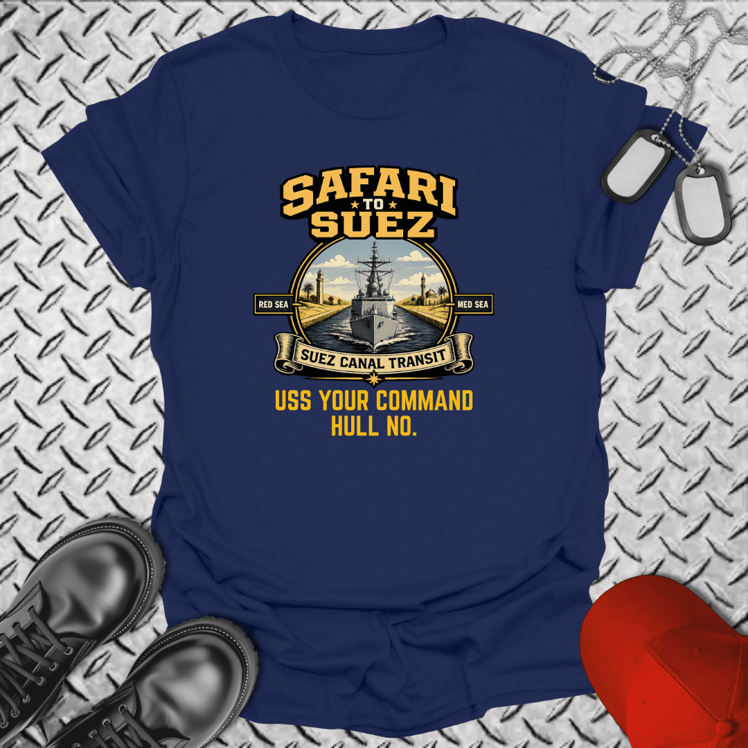 NavyHumor Everyday Tee Navy / S "Your Command" Suez Canal Transit