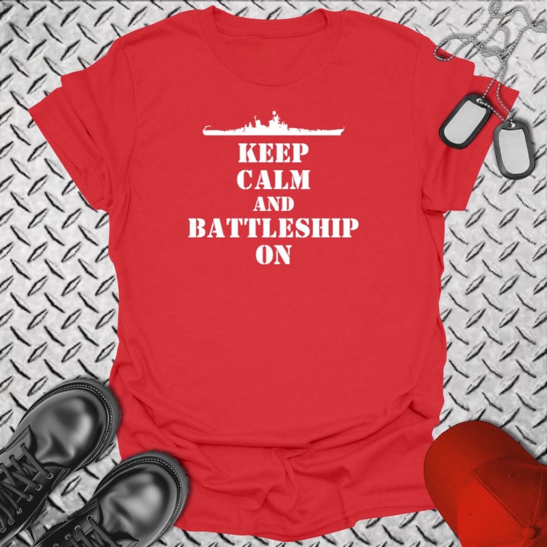 NavyHumor Everyday Tee Red / S Battleship On
