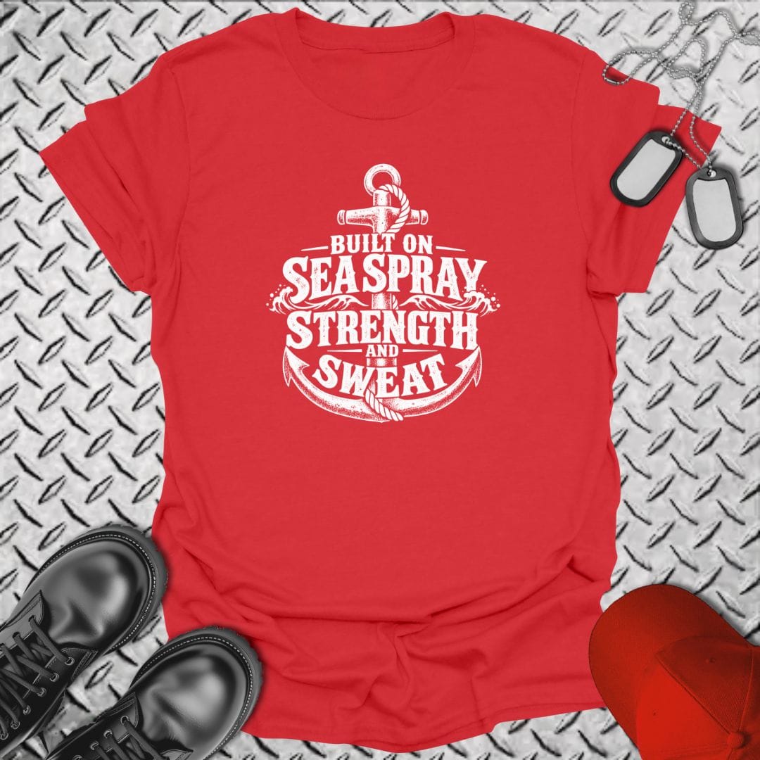 NavyHumor Everyday Tee Red / S Built On