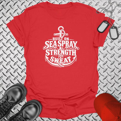 NavyHumor Everyday Tee Red / S Built On