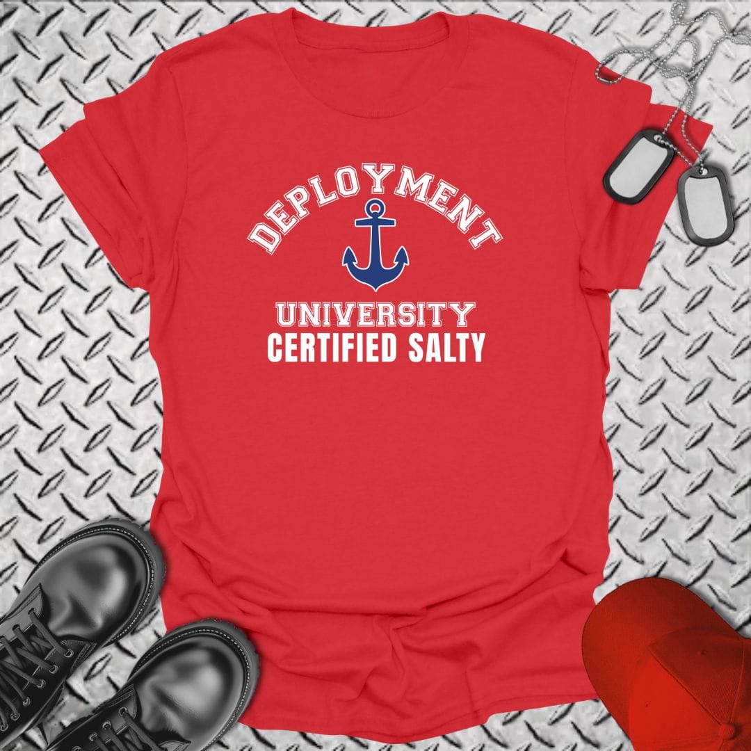 NavyHumor Everyday Tee Red / S Deployment University