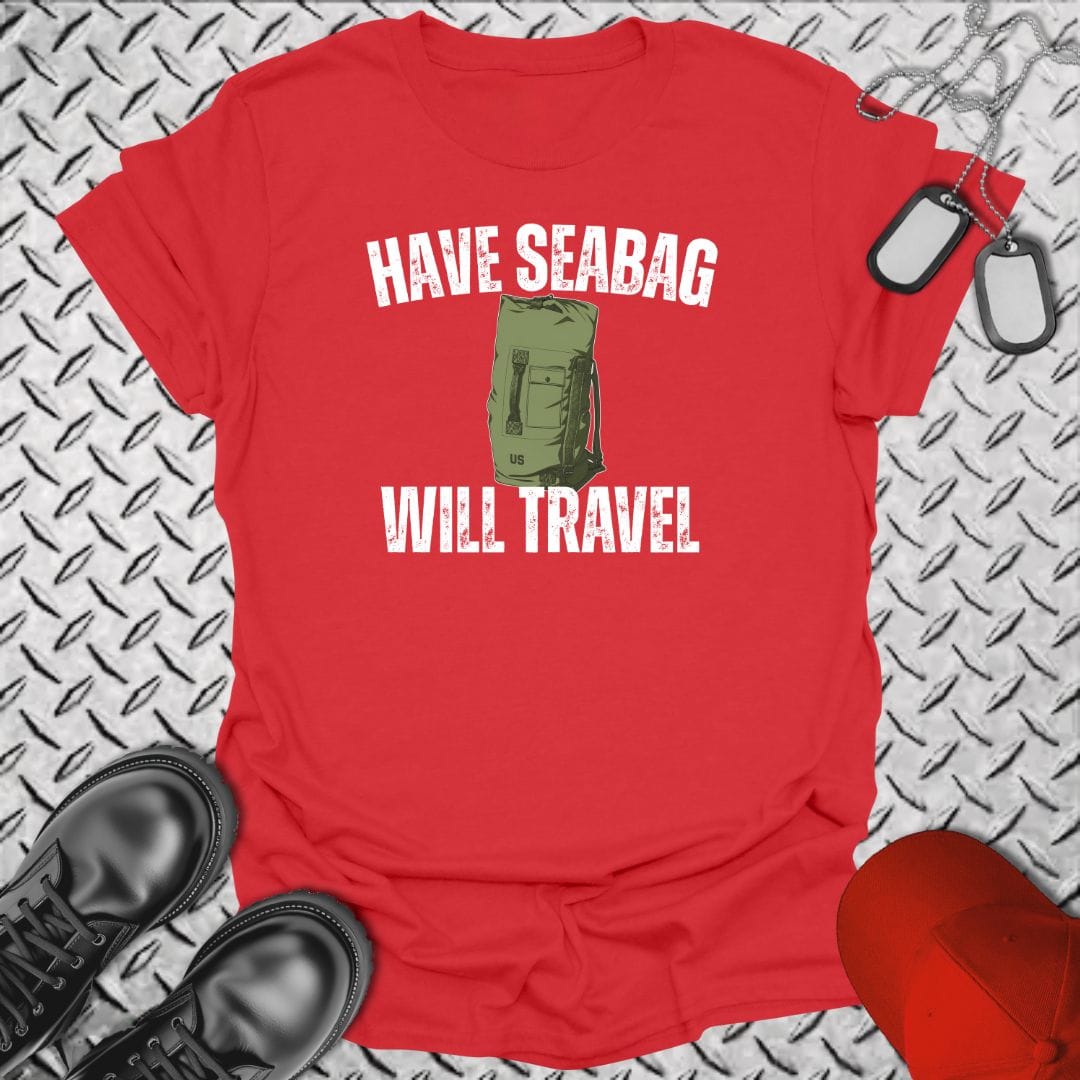 NavyHumor Everyday Tee Red / S Have Seabag, Will Travel