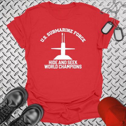 NavyHumor Everyday Tee Red / S Hide & Seek Champions