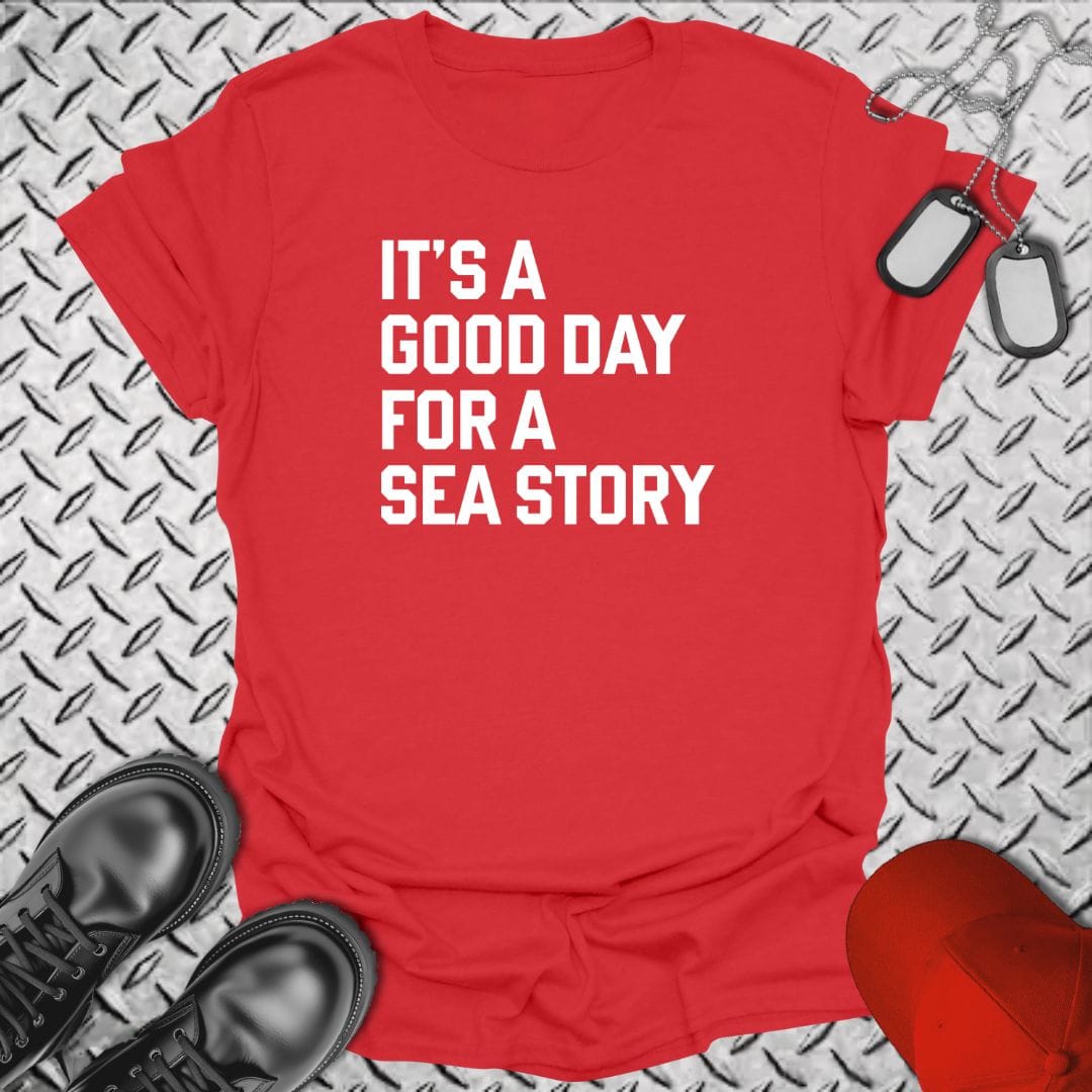 NavyHumor Everyday Tee Red / S It's A Good Day