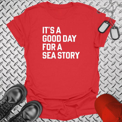 NavyHumor Everyday Tee Red / S It's A Good Day