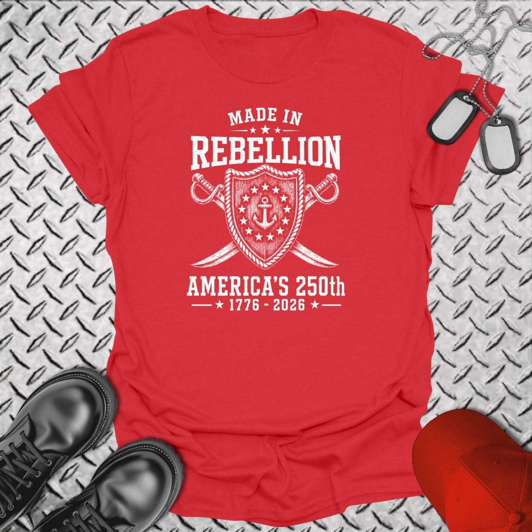 NavyHumor Everyday Tee Red / S Made In Rebellion 250th
