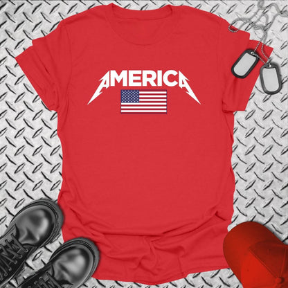 NavyHumor Everyday Tee Red / S Metal Merica