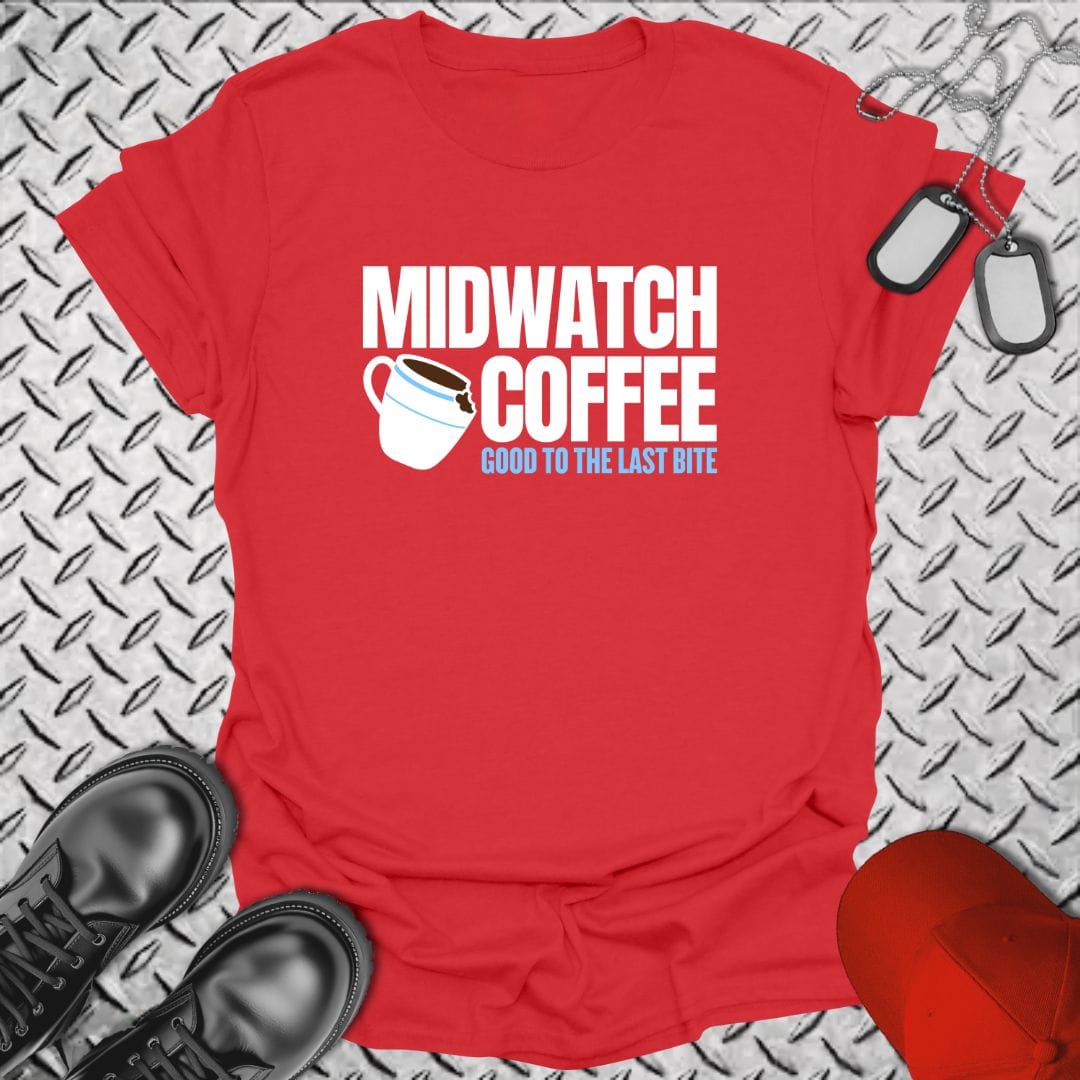 NavyHumor Everyday Tee Red / S Midwatch Coffee - Good to the Last Bite