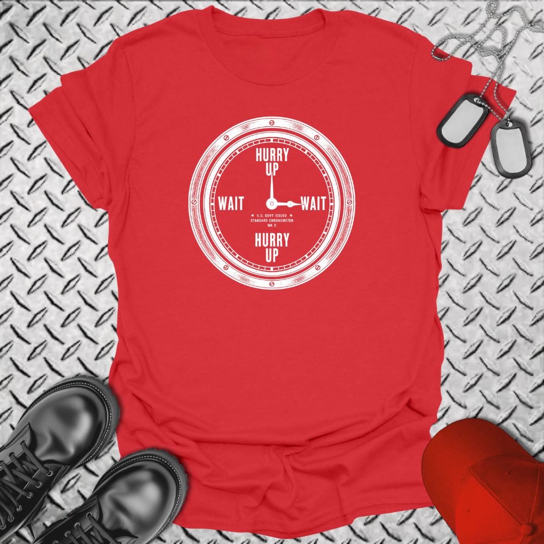 NavyHumor Everyday Tee Red / S Military Time