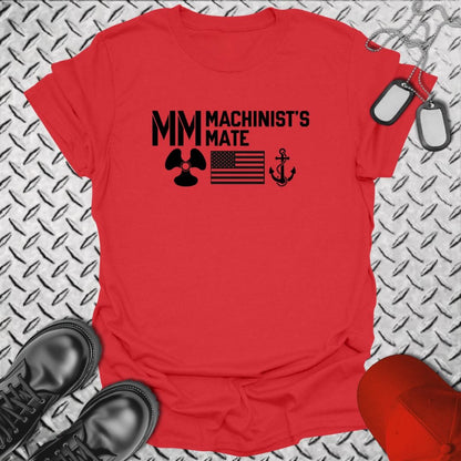 NavyHumor Everyday Tee Red / S MM - Flag & Anchor