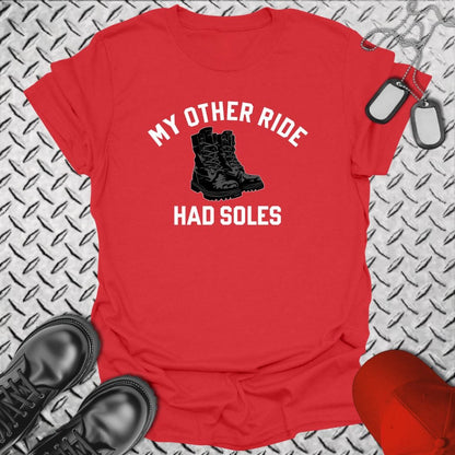 NavyHumor Everyday Tee Red / S My Other Ride Had Soles