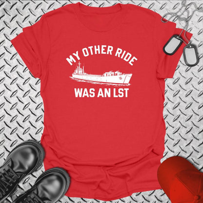 NavyHumor Everyday Tee Red / S My Other Ride Was An LST