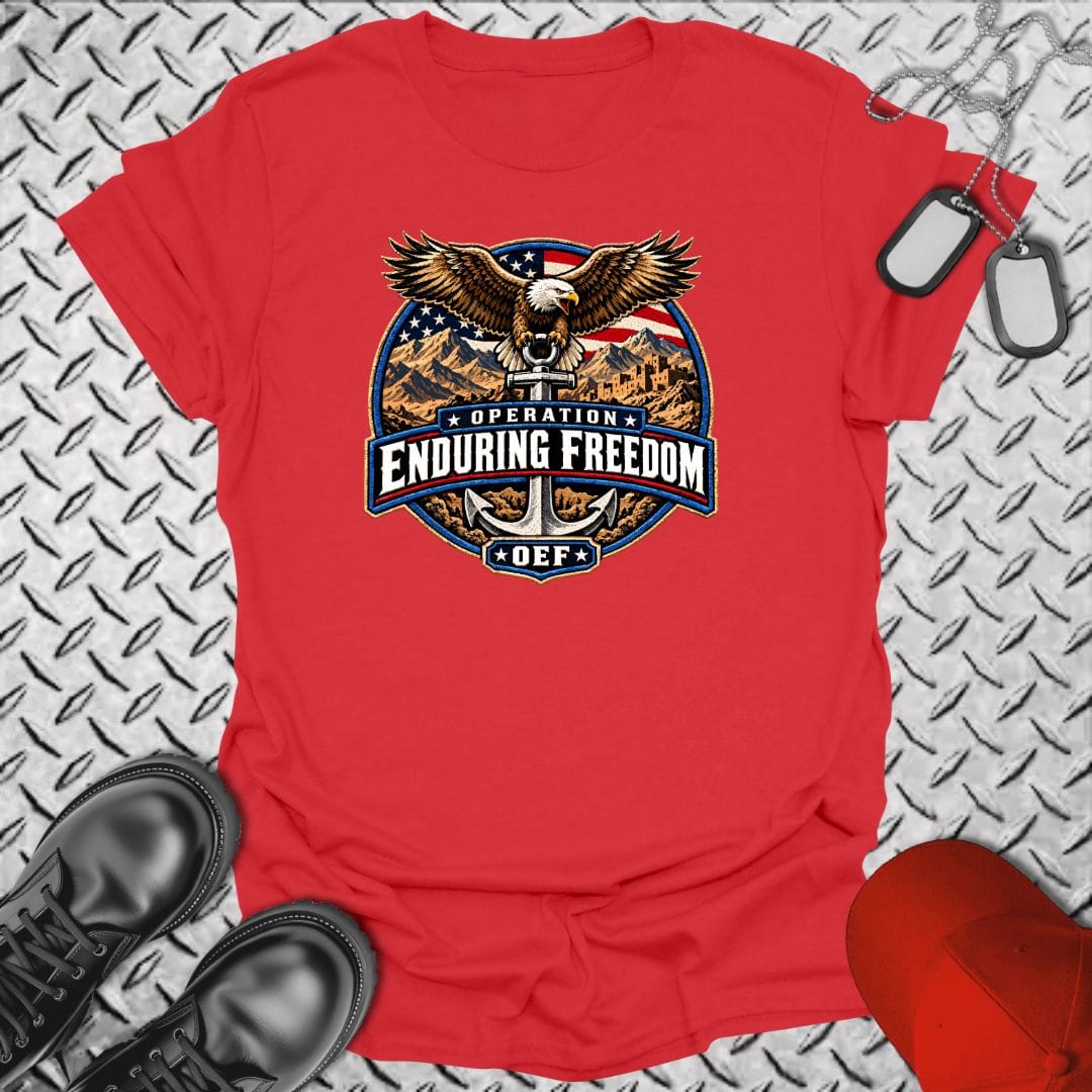 NavyHumor Everyday Tee Red / S Operation Enduring Freedom
